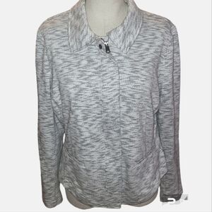 Cabi, Large French Terry Neo Moto Jacket.